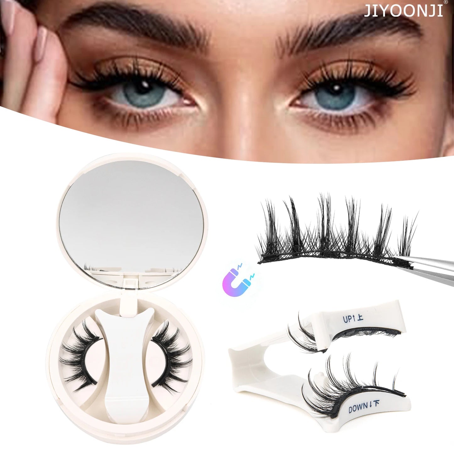 Transform Your Look with Magnetic Eyelashes - Effortless, Glue-Free, and Reusable Soft Lashes for a Natural Glam