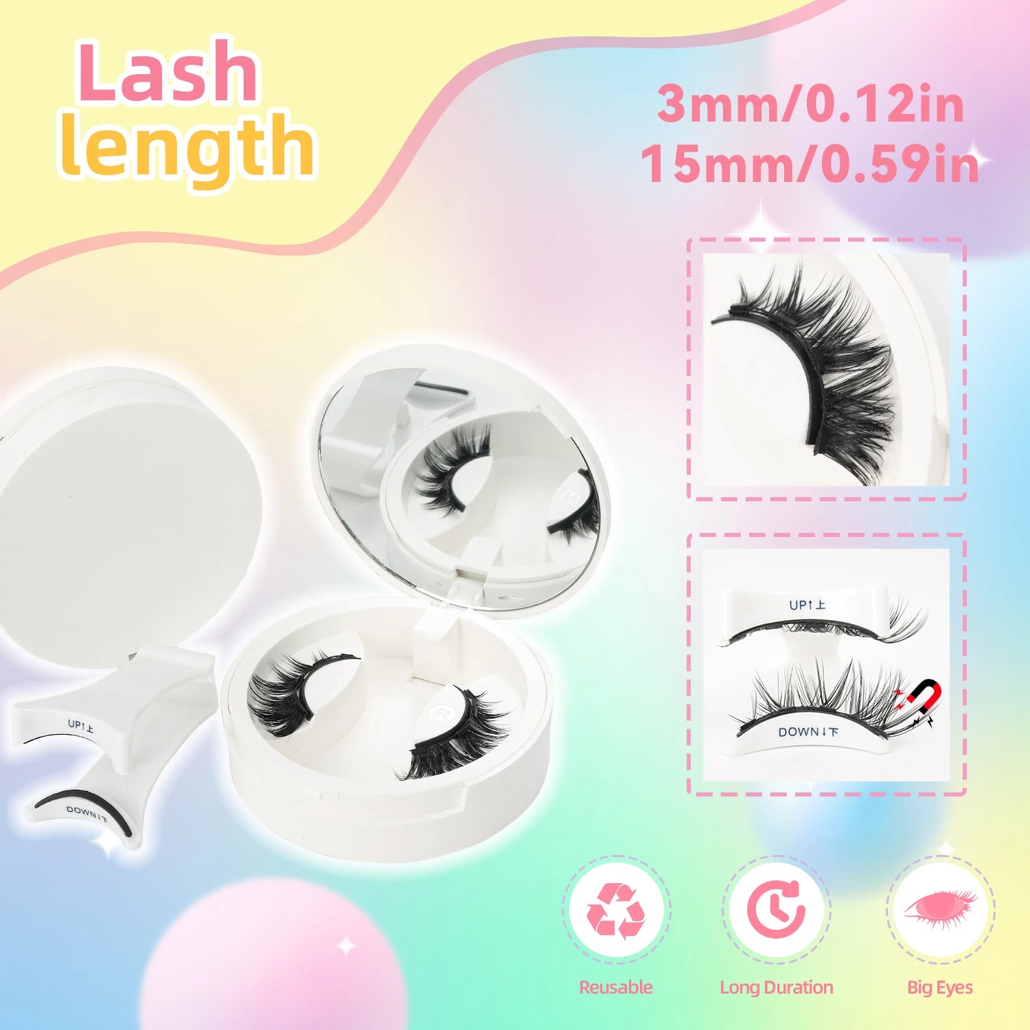 Transform Your Look with Magnetic Eyelashes - Effortless, Glue-Free, and Reusable Soft Lashes for a Natural Glam
